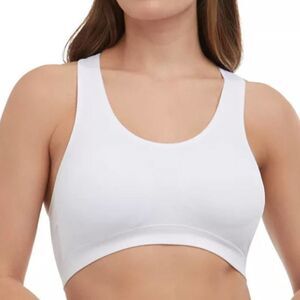 JOCKEY White Sports Bra Seamless Medium-Impact S